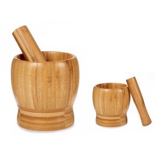 MORTERO BAMBU KINVARA C/MANO 11CMS